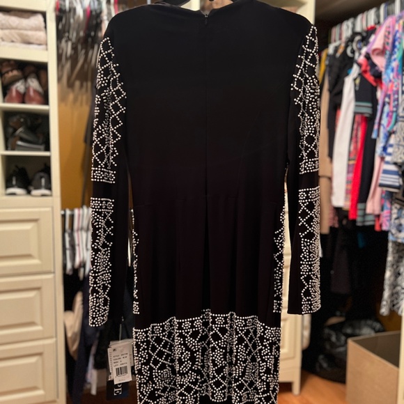 XSCAPE beaded dress, black, Size 8 - Picture 2 of 4
